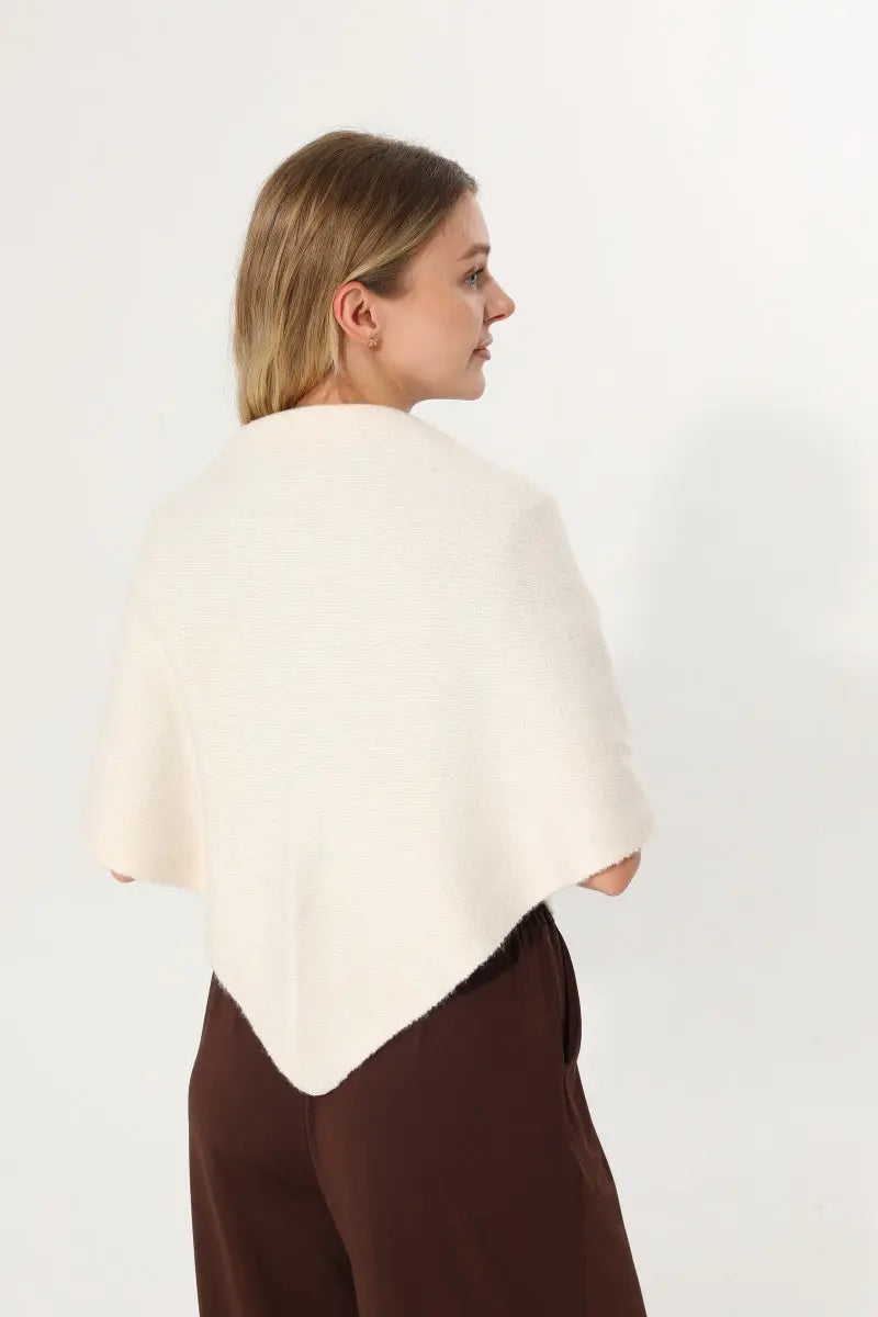 Soft Knit Triangle Multi‑way Wear Women Warm Shawl Scarf Leto Collection