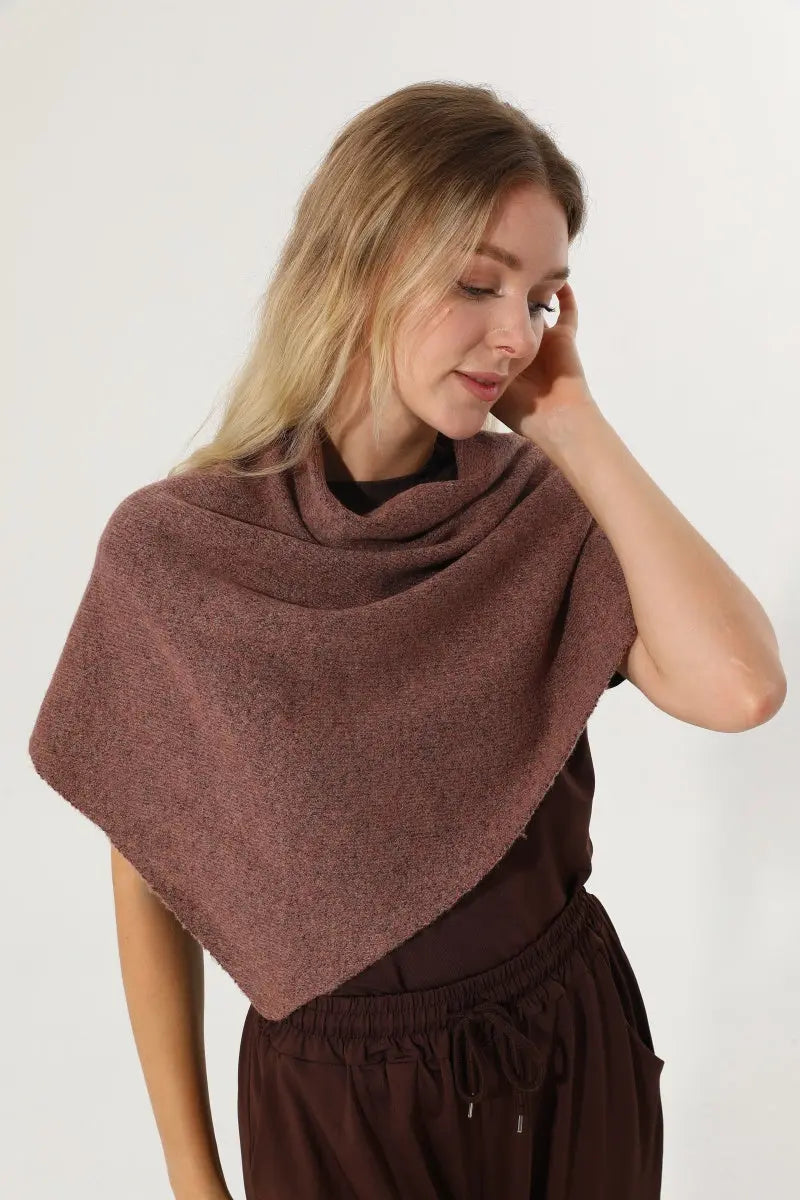 Soft Knit Triangle Multi‑way Wear Women Warm Shawl Scarf Leto Collection