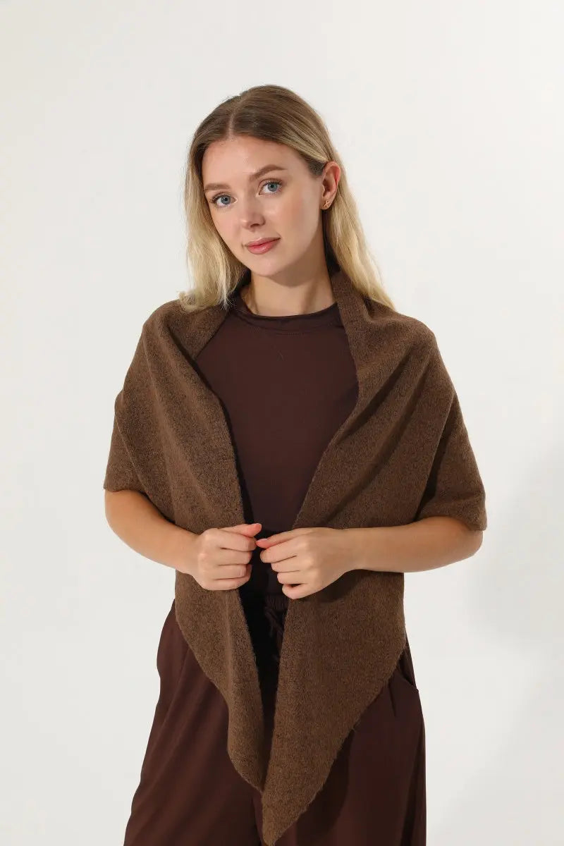Soft Knit Triangle Multi‑way Wear Women Warm Shawl Scarf Leto Collection