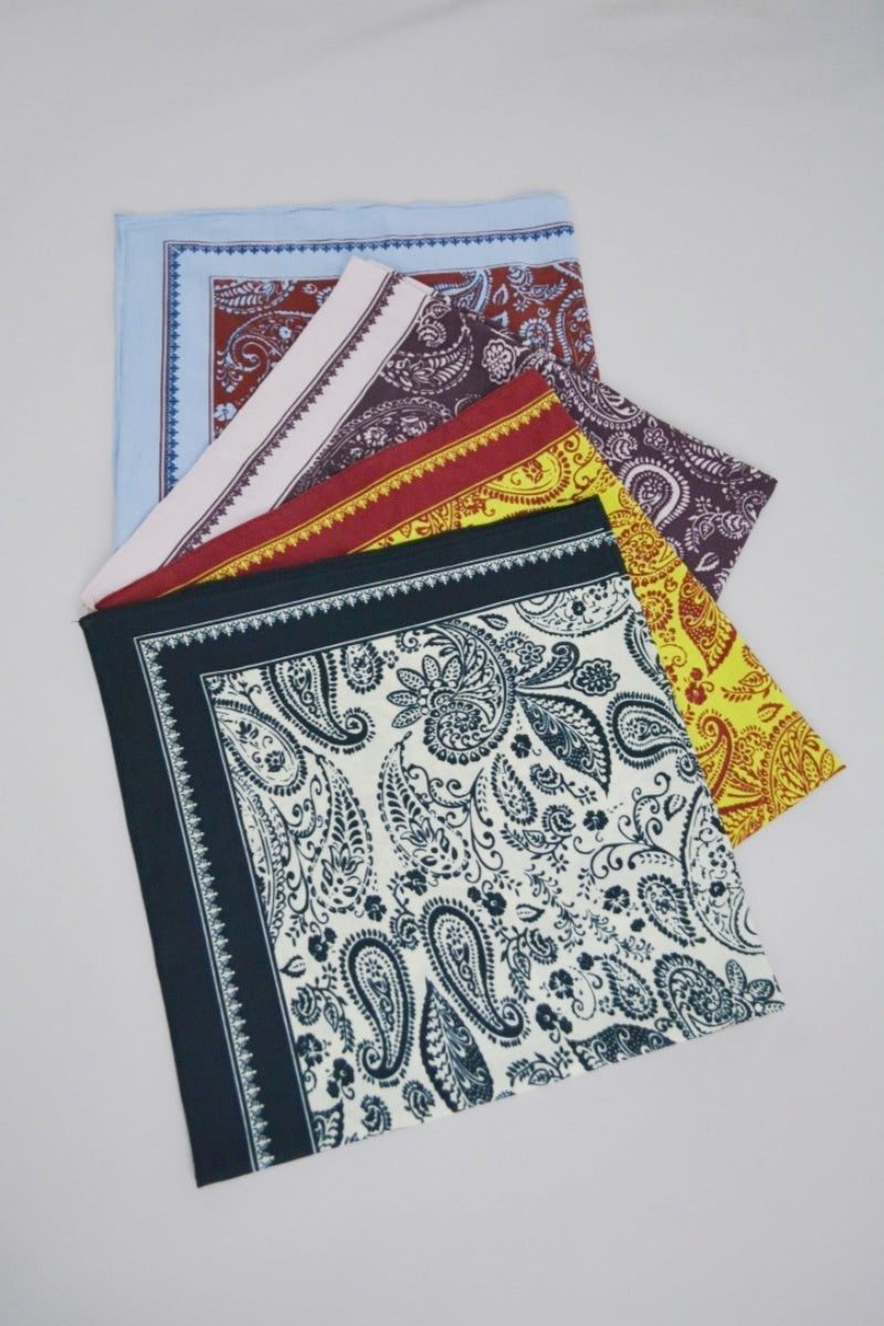Paisley Print Multi‑wear Bandana Scarf
