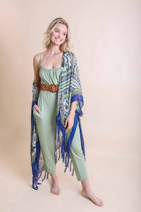 Bohemian Diamond Tassel Kimono