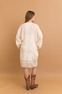 Blossom Breeze Embroidered Kimono