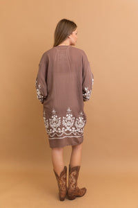 Blossom Breeze Embroidered Kimono