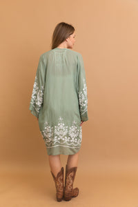 Blossom Breeze Embroidered Kimono