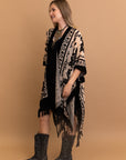 Lush Velvet Mesh Tapestry Kimono