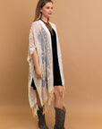 Lush Velvet Mesh Tapestry Kimono