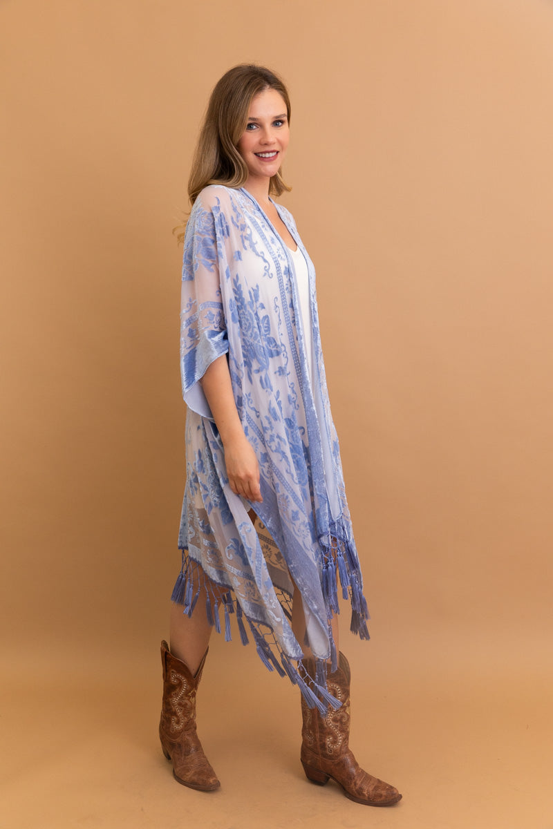 Velvet Dream Mesh Tapestry Kimono