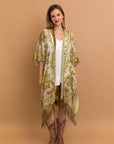 Lush Velvet Mesh Tapestry Kimono