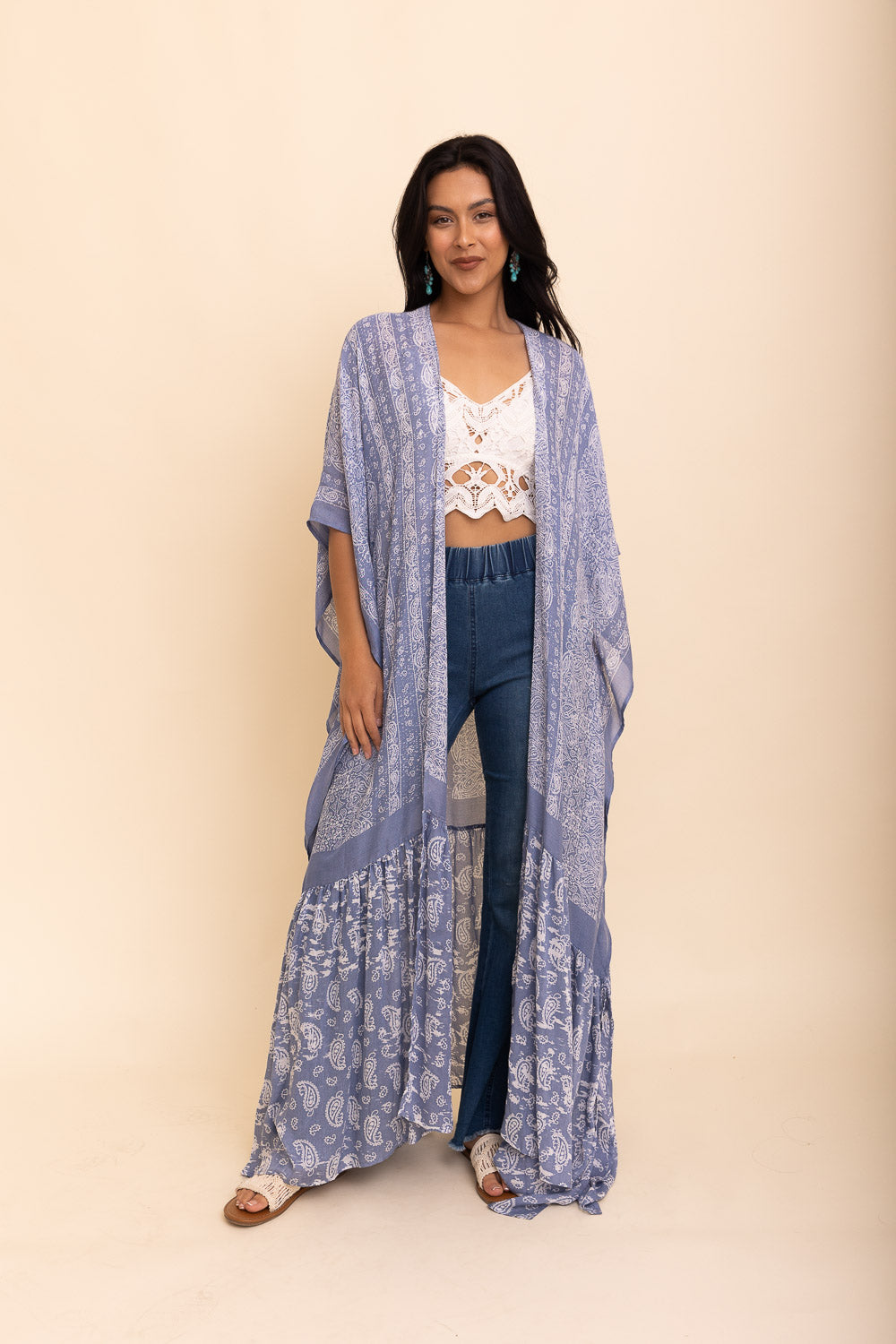 Paisley Free Flow Kimono