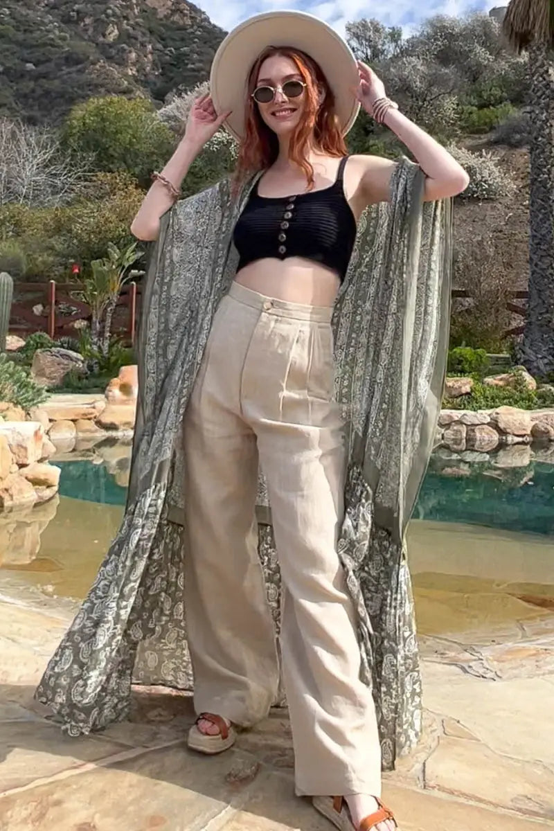 Paisley Free Flow Kimono Leto Collection