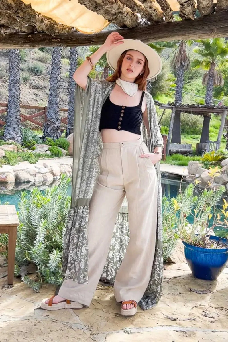 Paisley Free Flow Kimono Leto Collection