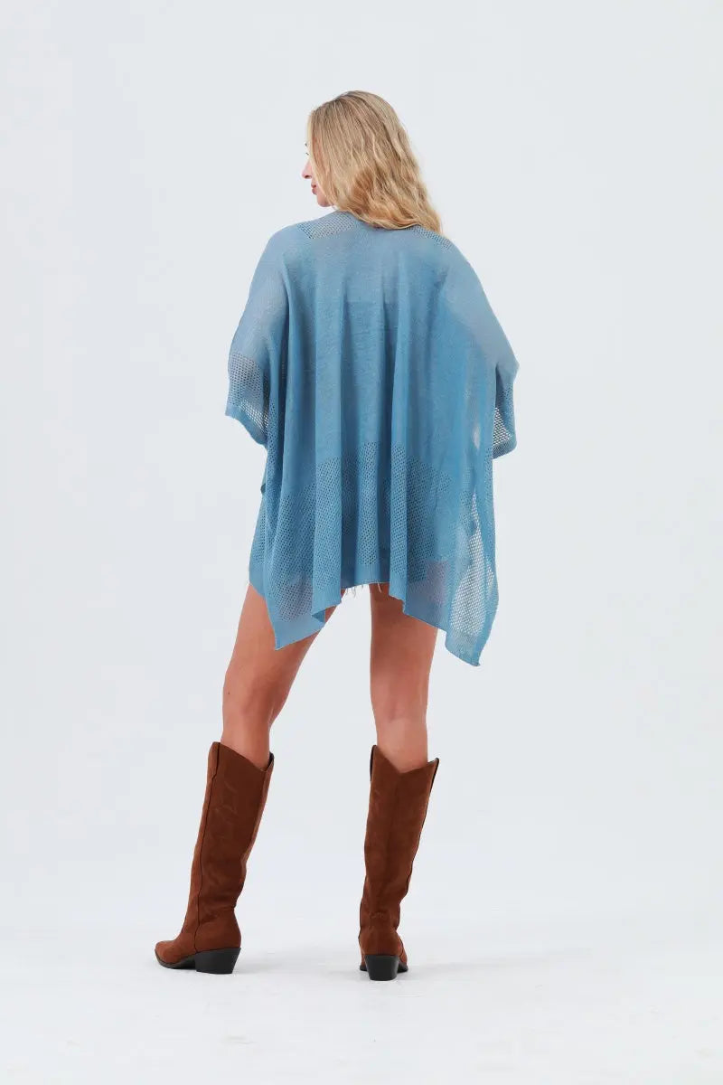 Oversized Mesh Knit Kimono – Lightweight &amp; Airy Cover-Up 🌬️🧥 Leto Collection