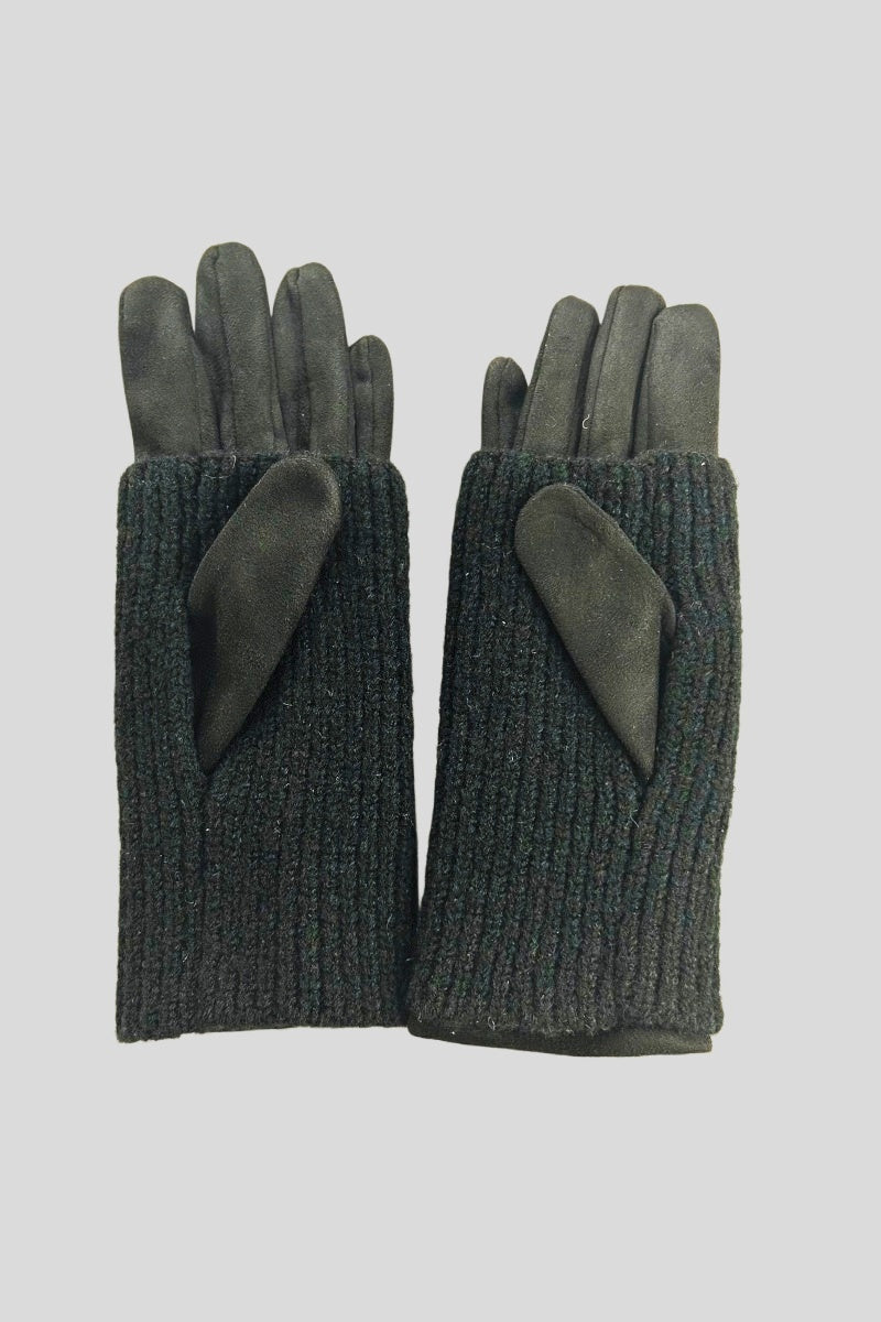 2-in-1 Removable Knit Polyester Warm Winter Gloves Leto Collection