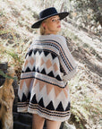 Aztec Dreams Faux Hair Pocket Ruana Ponchos