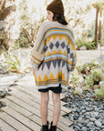 Aztec Dreams Faux Hair Pocket Ruana Ponchos