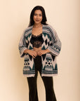 Aztec Dreams Faux Hair Pocket Ruana Ponchos