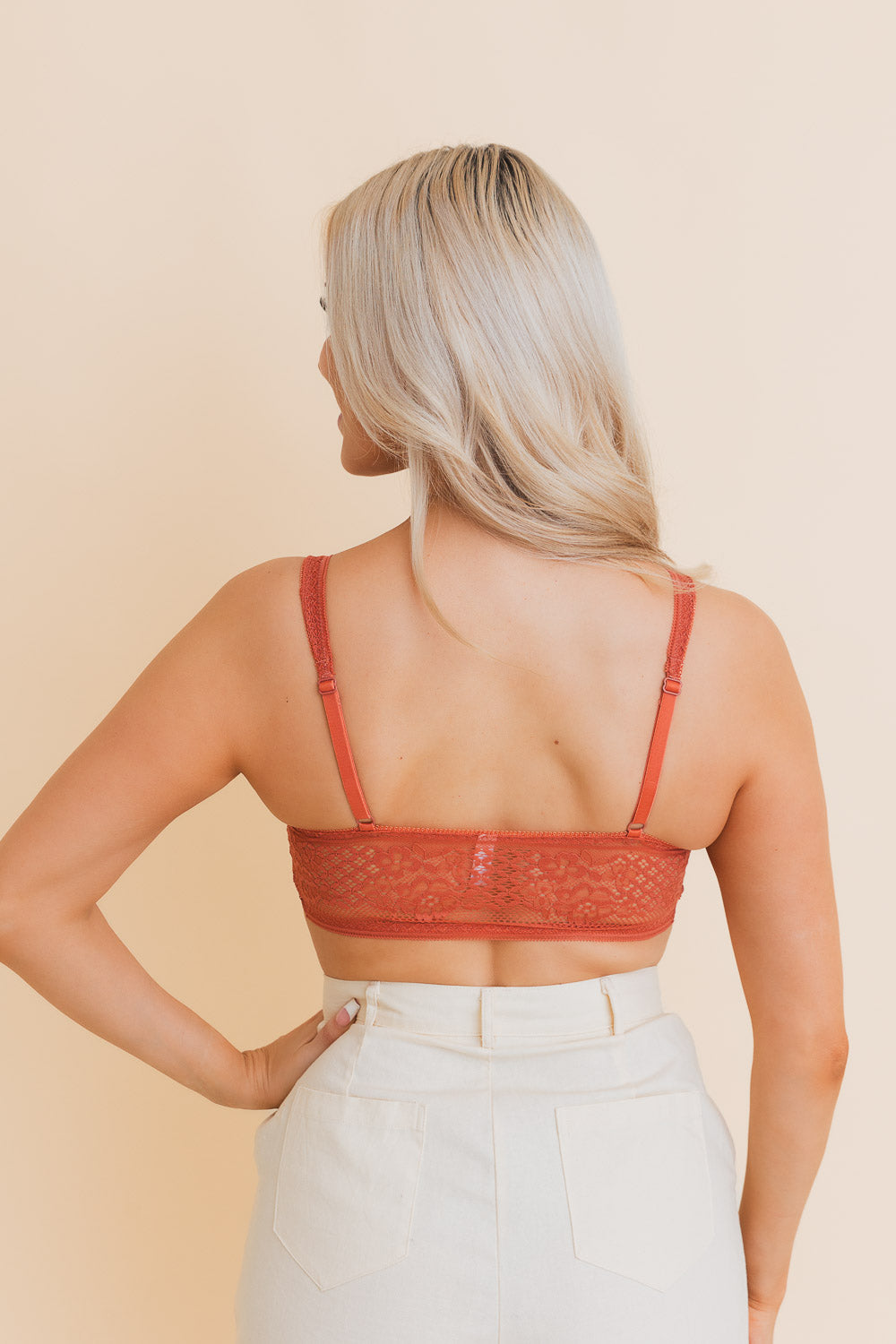 Lacy Lace Bralette  Dark Rust – Twisted Label Boutique