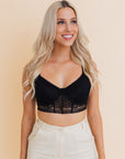 Chic Contours Lace Longline Bralette w/ Underline Small /