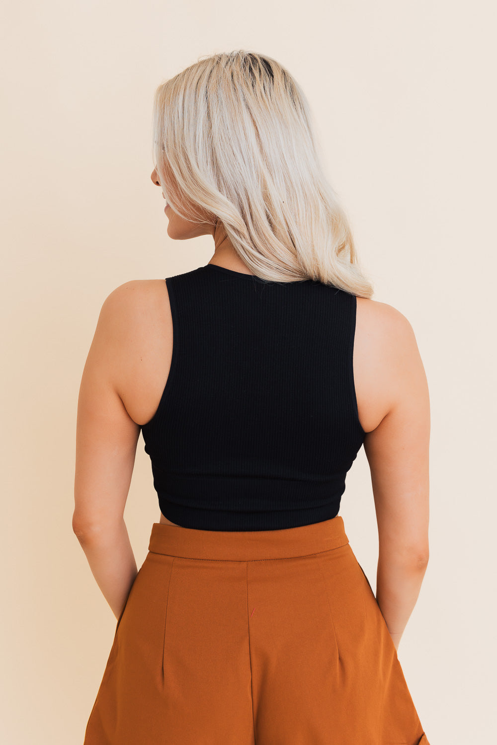 Eco Chic Ribbed Harmony Crop Top