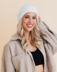 Eco Friendly Chic Knit Beanie Beanies Ivory