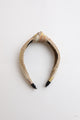 Eco-friendly twine woven yellow natural headband for style.