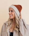 Essential Harmony Two-Tone Knit Cap Beanies