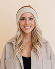 Essential Harmony Two-Tone Knit Cap Beanies Rust