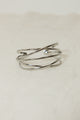 Fashionable silver retro metal arm cuff, versatile accessory.