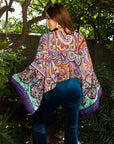 Free Spirit Boho Tie Front Wrap w/ Armholes Kimono