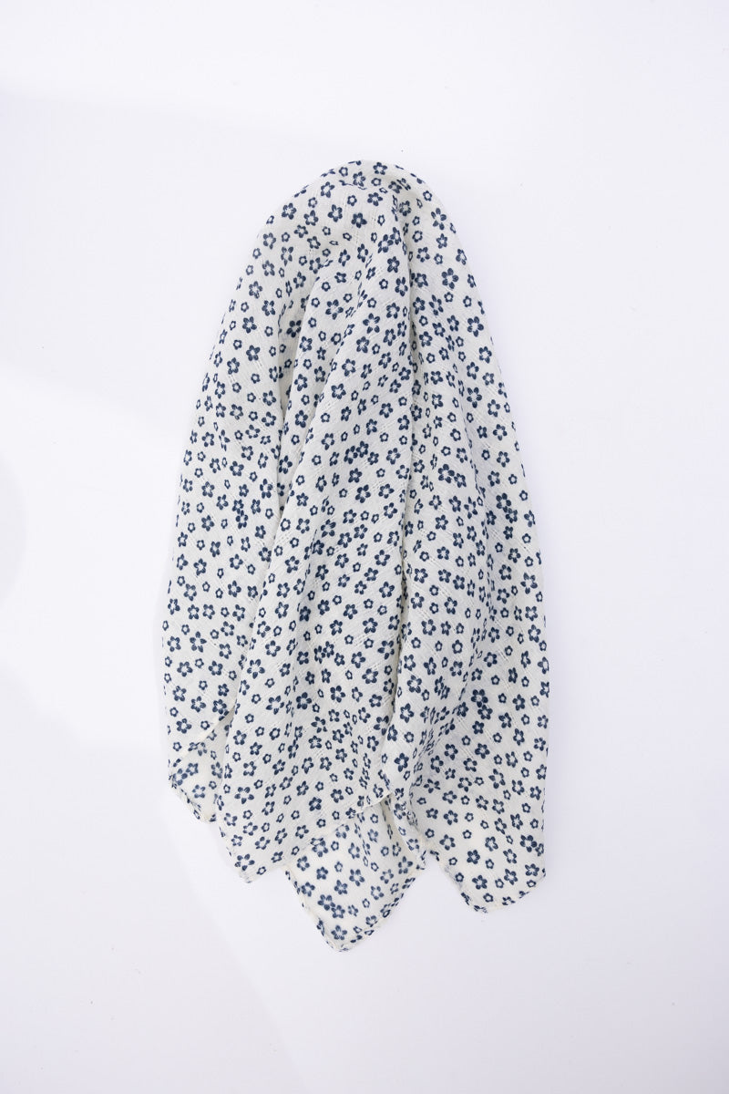 Lightweight star small print scarf, offering comfort and chic style.