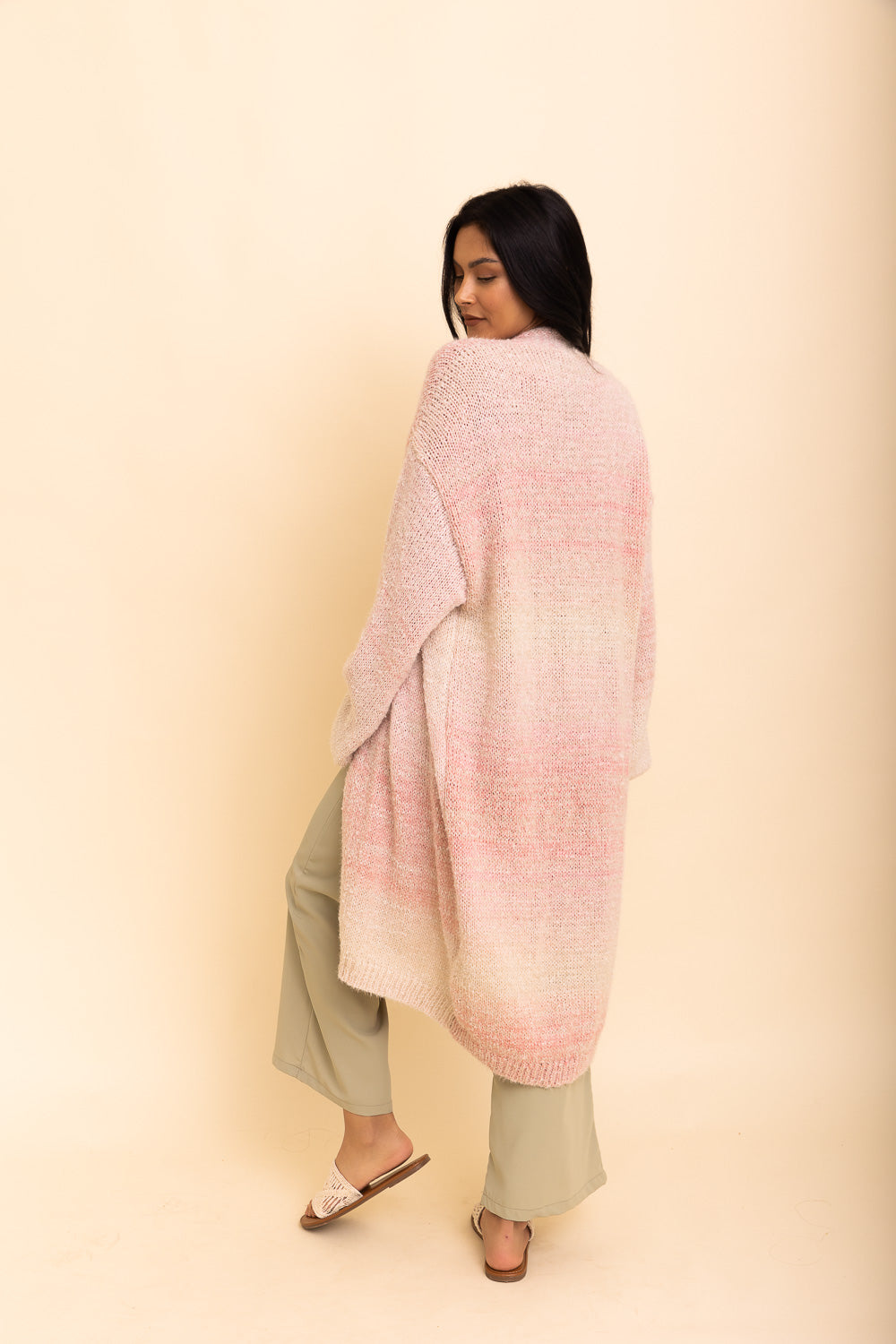 Lounge Around Longline Ombre Cardigan Ponchos