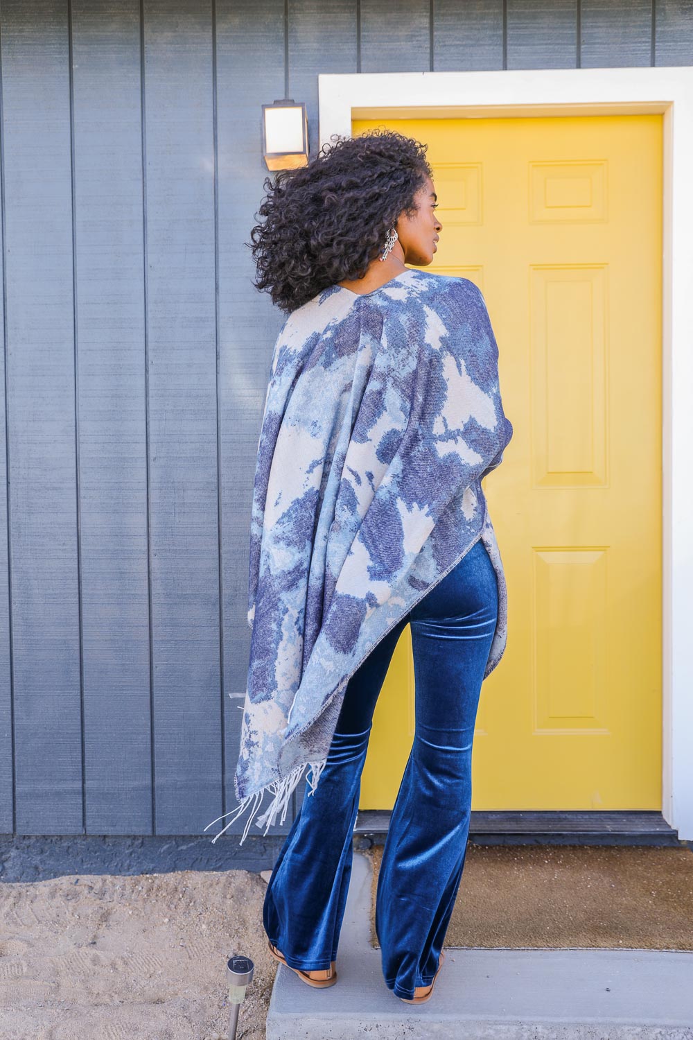 Marble Ruana Wrap Ponchos