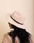 Pinched Front Western Style Hat Hats Nude