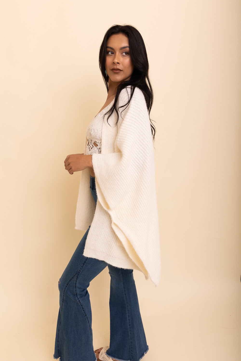 Relax &amp; Chill Summer Nights Boucle Poncho Ponchos