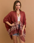 Rosewood versatile Enchanted Bloom kimono for all-day comfort and style.