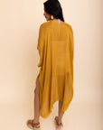 Sun-kissed Breeze Frayed Trim Kimono