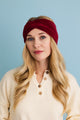 Super soft twisted wine headbands with stretchy and stylish design.