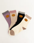 Threaded Smiles Crew Socks