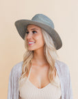 Western Whisper Straw Brim Hat Hats Blue