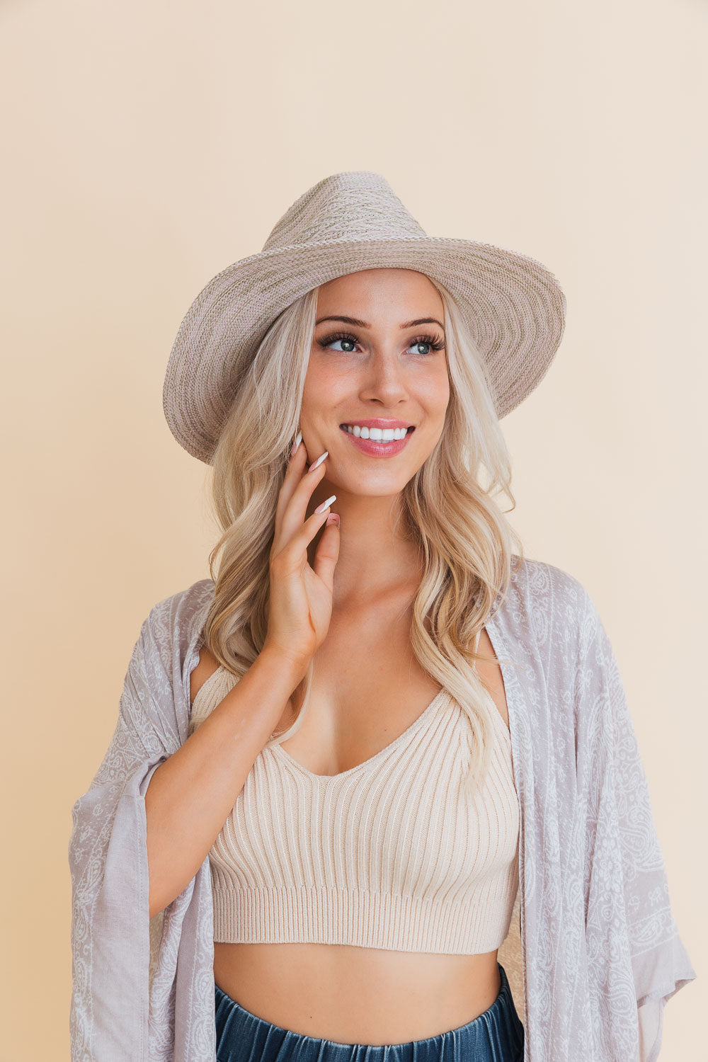 Western Whisper Straw Brim Hat Hats Sage