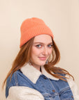 Rib Knit Cuffed Beanie