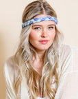 Braided Tie-Dye Headband Hats & Hair Blue