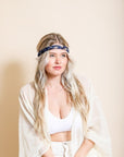 Braided Tie-Dye Headband Hats & Hair Navy