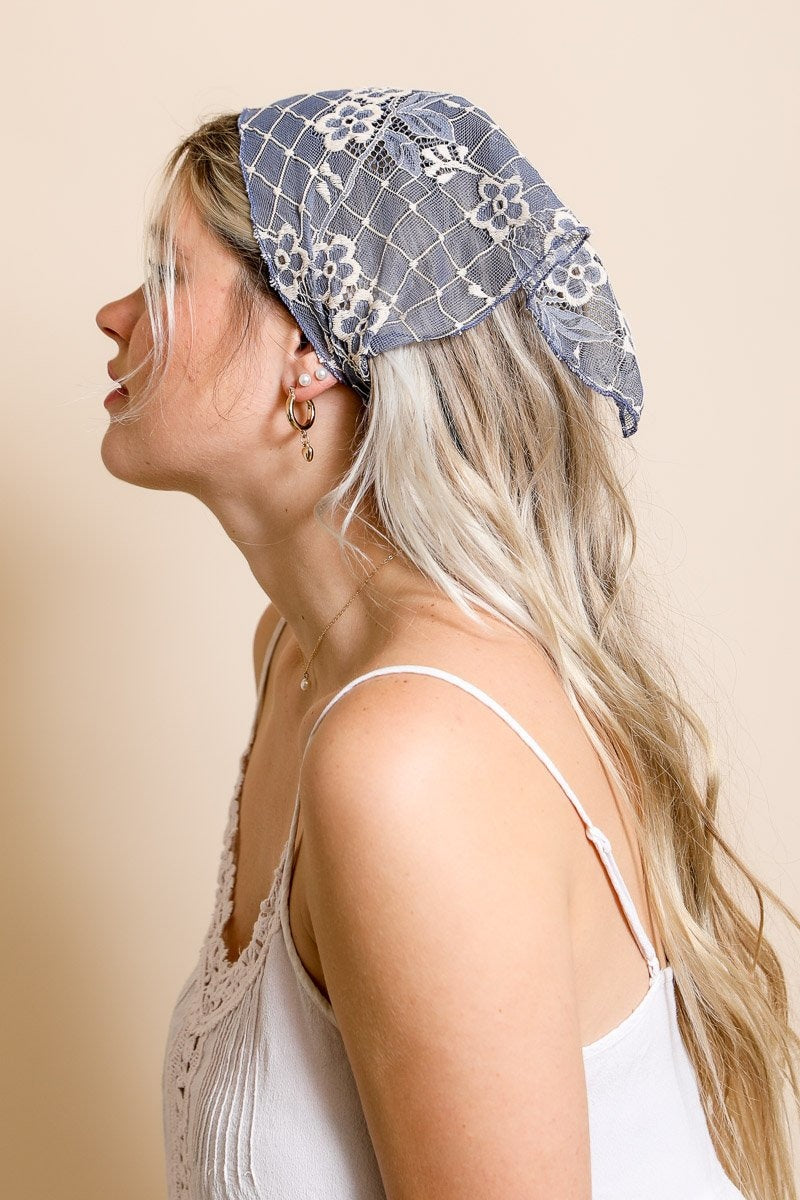 Bohemian Floral Lace Headscarf Hats &amp; Hair