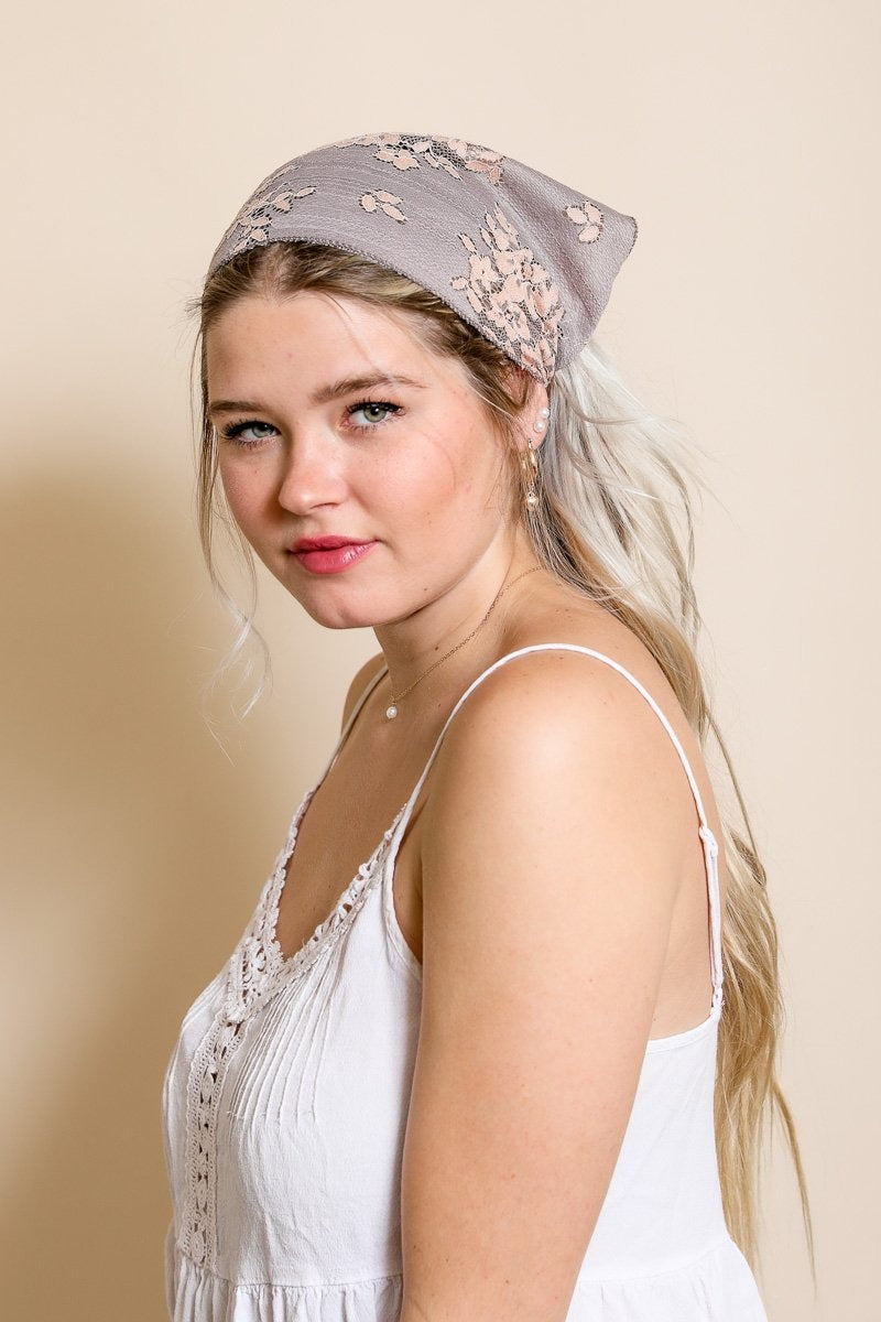 Bohemian Floral Lace Headscarf Hats & Hair