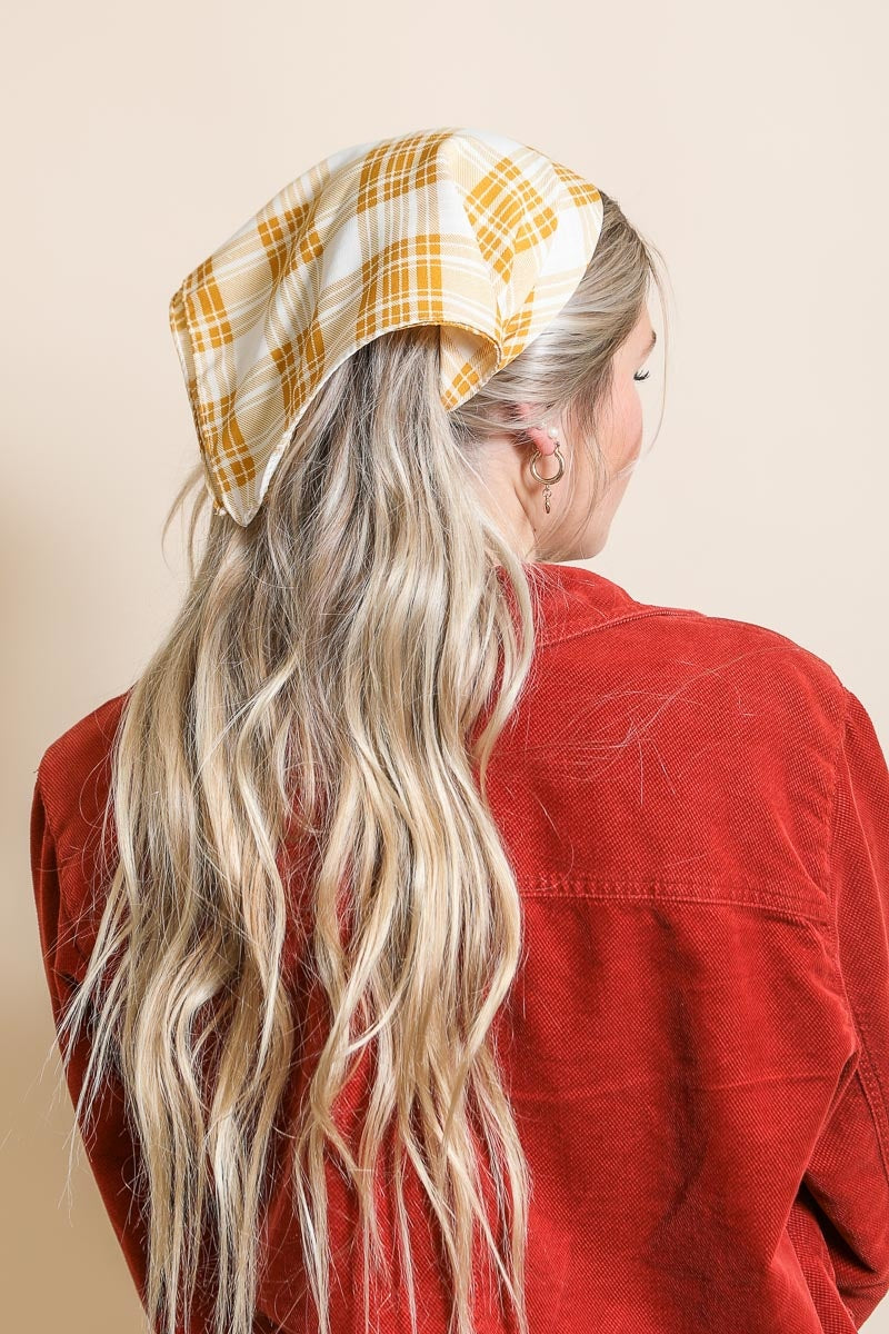 Triangle Flannel Head Scarf Hats & Hair