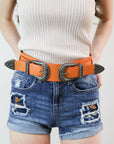 Western Double Buckle Belt