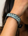 Woven Velvet Snap Bracelet