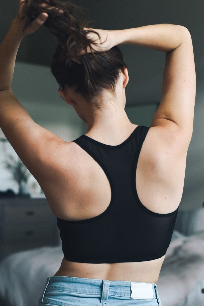 Racerback Mesh Bralette