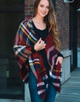 Classic Flannel Toggle Poncho